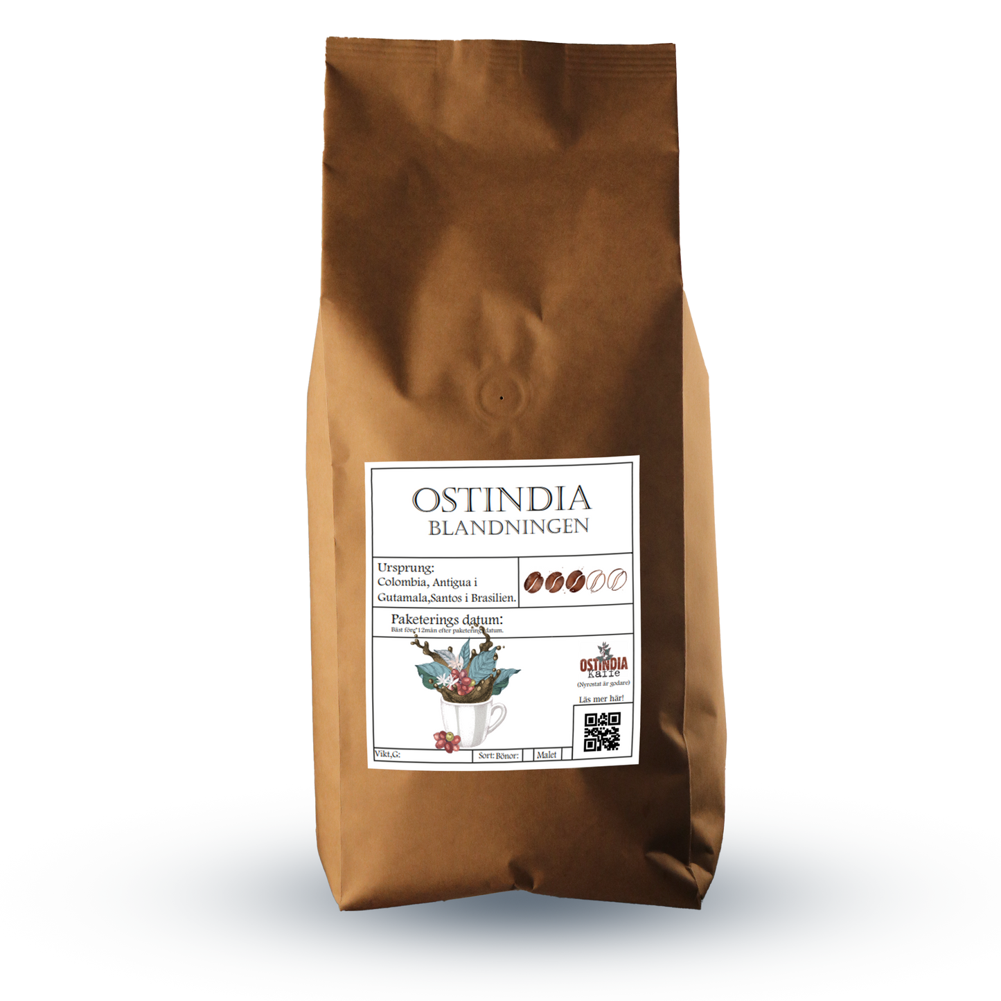 Ostindiablandningen 8x1kg påsar